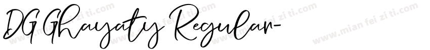 DG Ghayaty Regular字体转换